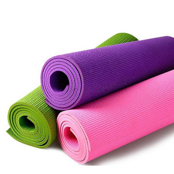 

yoga mats 4/6mm thick mat soft non slip gym pvc workout carpet fitness for exercise pilates