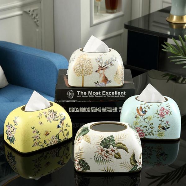 

tissue boxes & napkins modern ceramic luxury organizer car accessories home office storage paper wrapping servilletero box