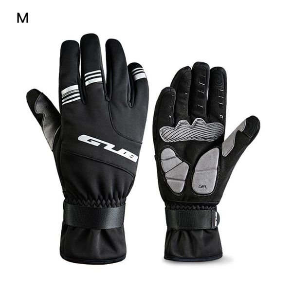 

cycling gloves gub s089 full finger touch-screen bicycle winter warm windproof waterproof anti-slip mtb bike, Black