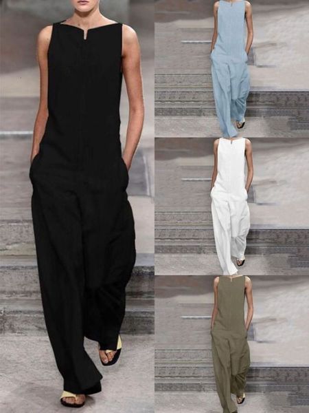 

casual women's jumpsuit, Black;white