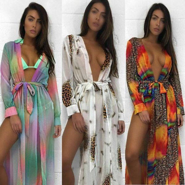 

women beach belted cover up dress tunic pareos ladies kaftan robe cover-up woman wear swimsuit1, White;black