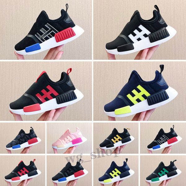 

boys girls toddler originals running shoes little kid nmd 360 infant glow pink core black kids childrens baby infants size 22-35