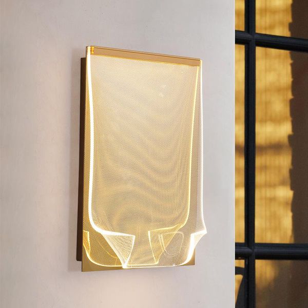 

modern minimalist wall lamp living room corridor bedroom bedside book shape