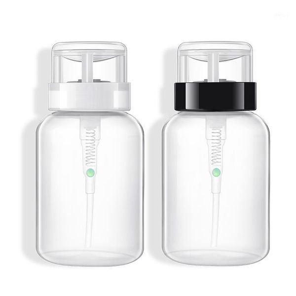

200ml nail polish remover refillable bottles makeup container empty press pumping bottle manicure tool storage & jars