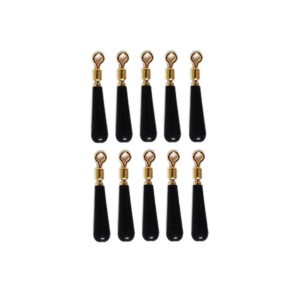 

fishing accessories 10pcs rolling copper head drift float connector tackle - size