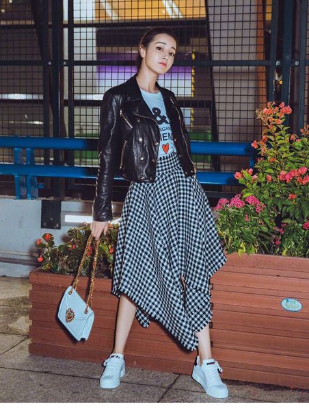 

women's leather & faux women motor genuine slim femme fashion sheepskin jacket young street coat s, Black