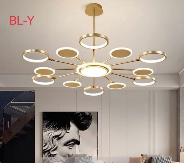 

pendant lamps creative chandelier nordic post-modern living room chandelier, bedroom round molecular lamp, dining chandeliers