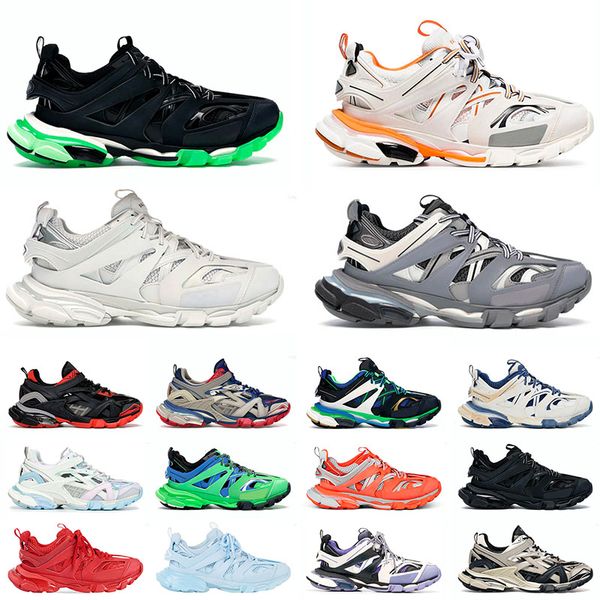 

2022 triple s 3.0 authentic outdoor shoes for man woman red all black white purpe dark blue rainbow green yellow platform sneakers men women