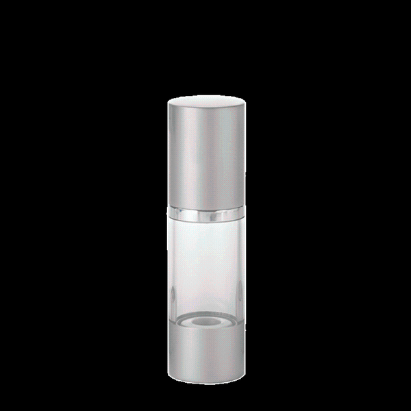 

empty cylinder round airless pump bottles storage & jars