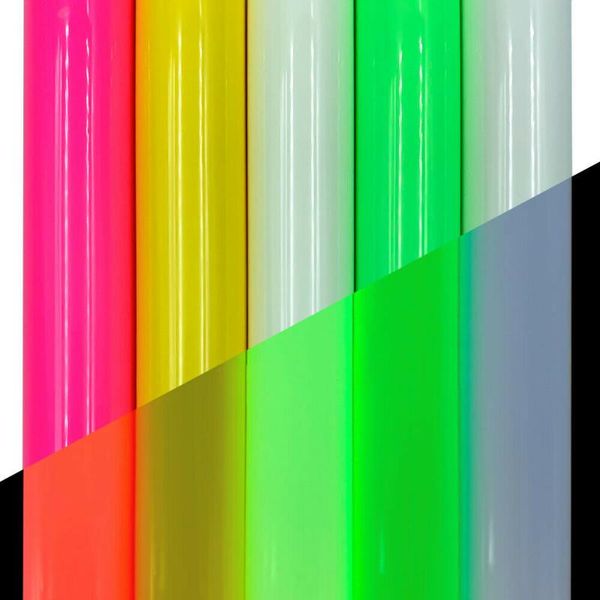 

window stickers 19"x39" glow in the dark heat transfer luminous htv printing for fabric garment film t-shirts bags diy with cricut