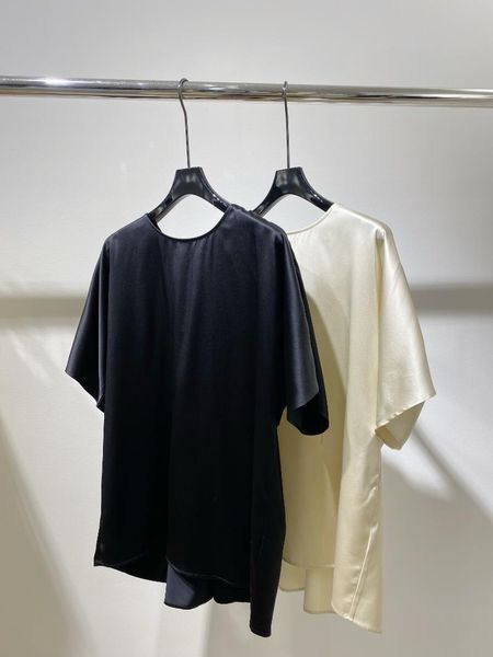 

women's t-shirt 2021 women fashion short-sleeved casual silk 0703, White