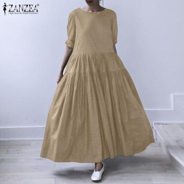 

casual dresses autumn elegant long sleeve solid maxi dress women sundress vintage loose vestidos femme kaftan plus size 7, Black;gray