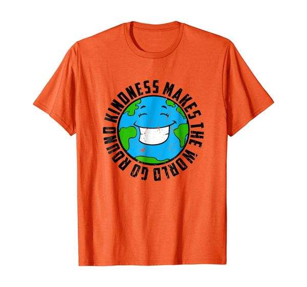 

kindness makes the world go round shirt anti bullying tshirt, White;black