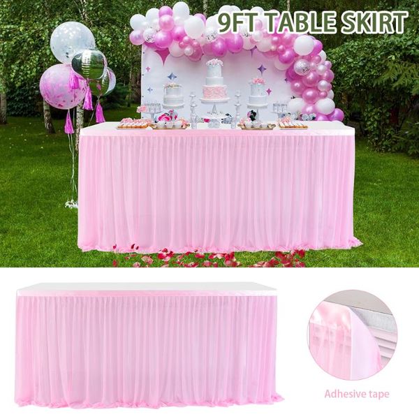 

ice silk wedding table skirt for tablecloth cover stage white skirting decoration