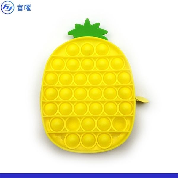 

rat pineapple shape zipper zero wallet rat killing pioneer silicone bag