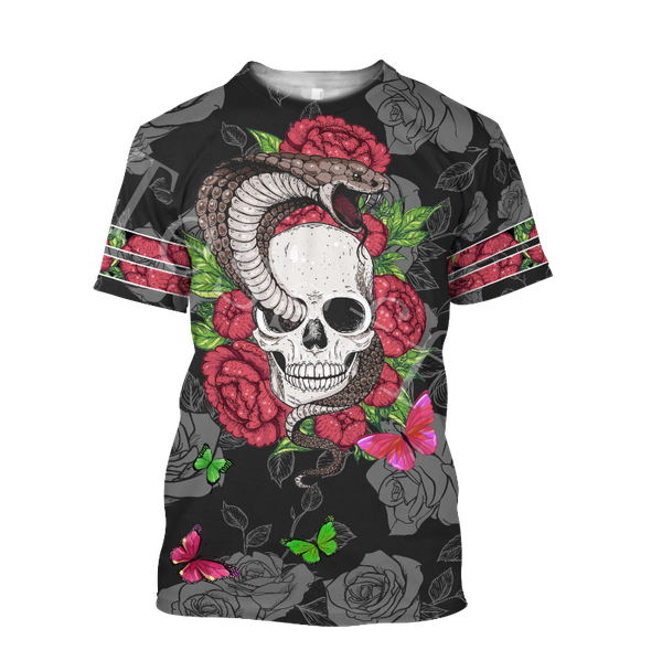 

men's t-shirts crazy skull tattoo camo 3d all over printed colorful summer harajuku t-shirt o-neck short sleeve style-s2, White;black