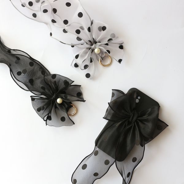

dot bownkot cell phone straps with peal 970028