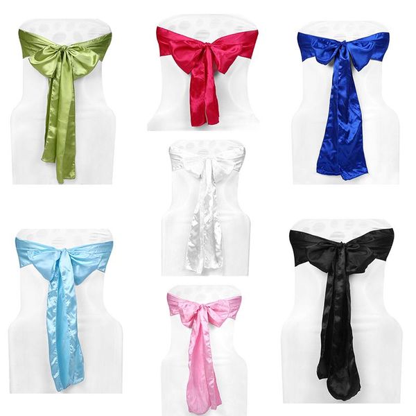 

romantic chair sashes satin covers ribbon party wedding el home textile