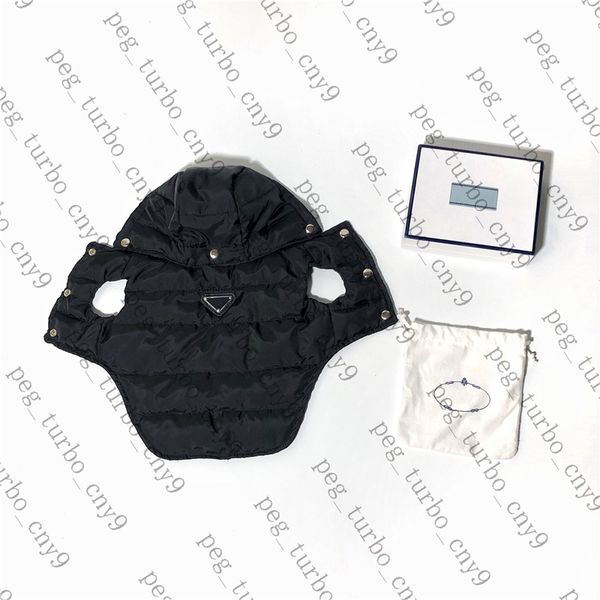 

metal logo pet coat vests winter warm pets vest dog apparel fashion puppy hoodie cotton clothes