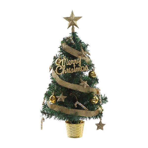 

christmas decorations diy with lights crafts party desk45cm holiday artificial tablefestival home decoration bar office mini tree