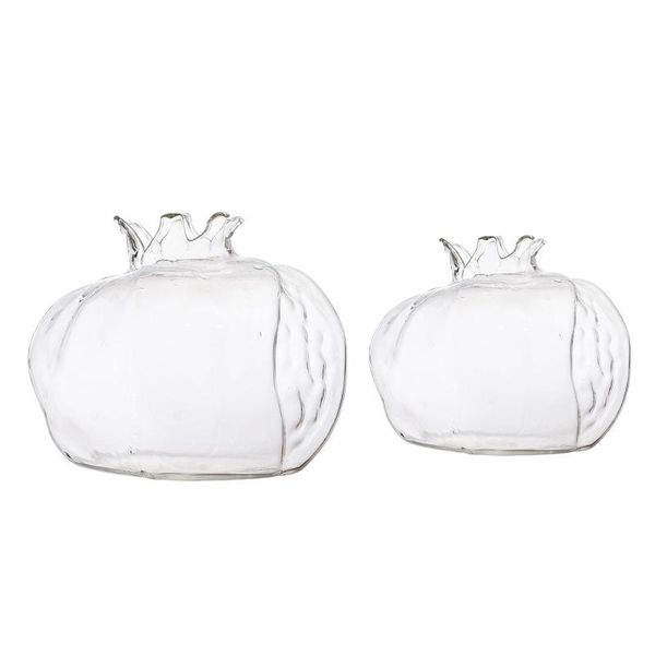 

s/l pomegranate shape tableglass planter flower vase decorative bottle vases