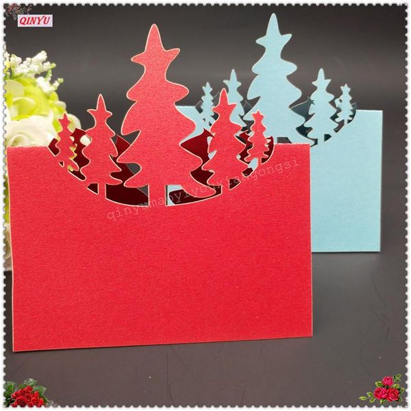 

greeting cards 100pcs wedding invitations tree pearlscent paper laser cut table name place 7zsh874-100