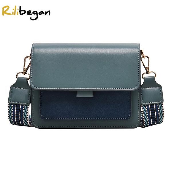 

evening bags fashion patchwork women shoulder bag pu casual tote for female message leather handbags handle phone