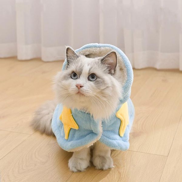 

sell cat clothes pet dog coats fashion jacket hoodies for cats outfit warm pets clothing plush sleep coat costumes