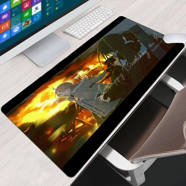 

mouse pads & wrist rests anime mousepad large gamer pad xxl pattern big keyboard desk gaming mat 900x400 rubber tapis souris