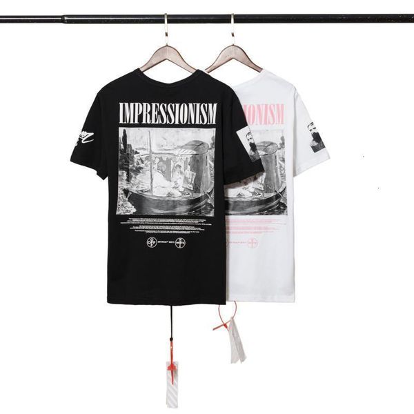 

t shirt off fashion half sleeve t-shirt, White;black