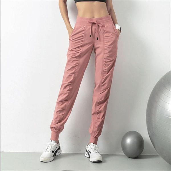

loose jogging pants wide leg sports women breathable soft high waist street korean casual yoga outfits, White;red