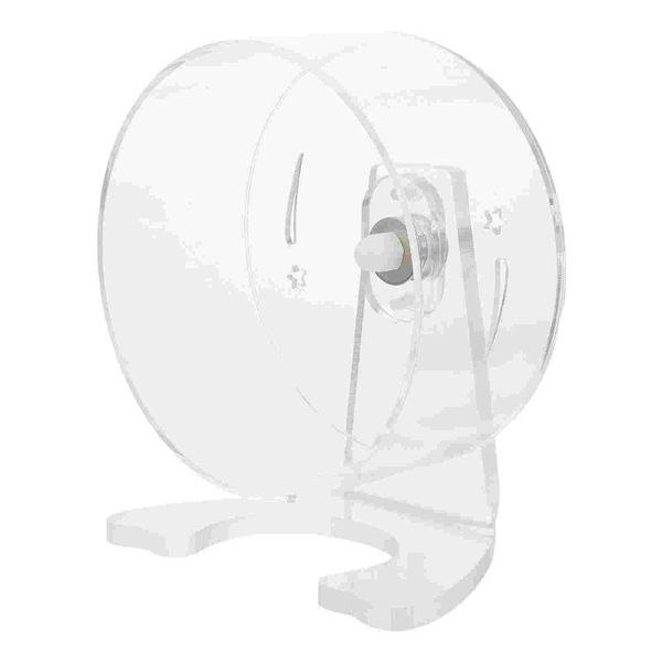 

small animal supplies 1pc hamster exercise wheel transparent with bracket