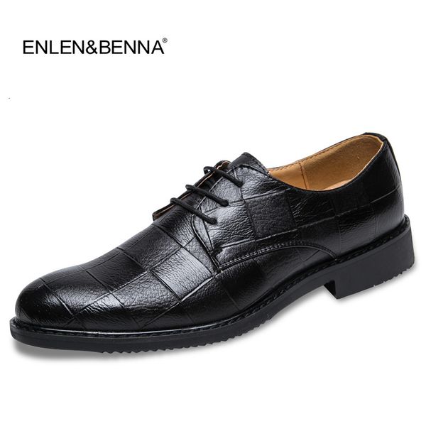

dress shoes mens oxford for men lace-up formal business brand leather wedding flats liaq, Black
