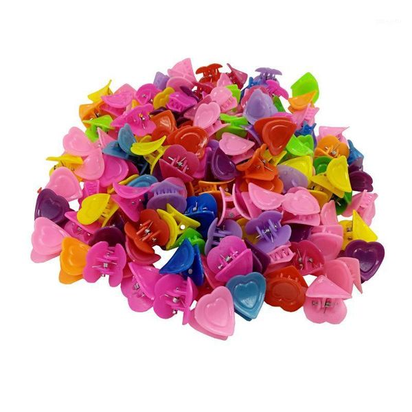 

style color mini small hairclip children bow heart cartoon claw clip baby barrettes1