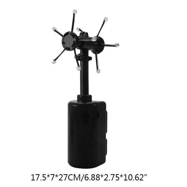 

party decoration led flash ball diy model toy black fixtures novelty lighting plastic material rotating floating spirai electric 85ac