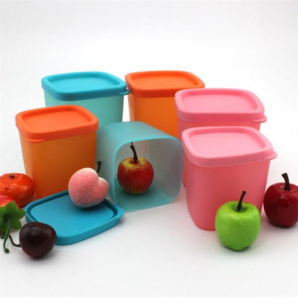 

storage bottles & jars container box with lid microwavable office refrigerator crisper sealed can kitchen organizer