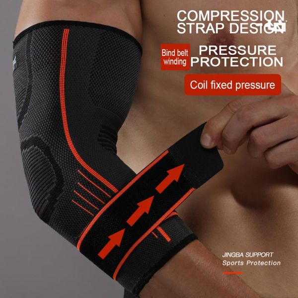 

elbow & knee pads 1pcs support elastic gym sport protective pad absorb sweat basketball arm sleeve brace sports exercise, Black;gray