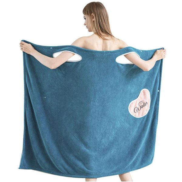 

women coral velvet thickened bathrobe super absorbent lovely sling home bath skirt pajamas k9store shower caps