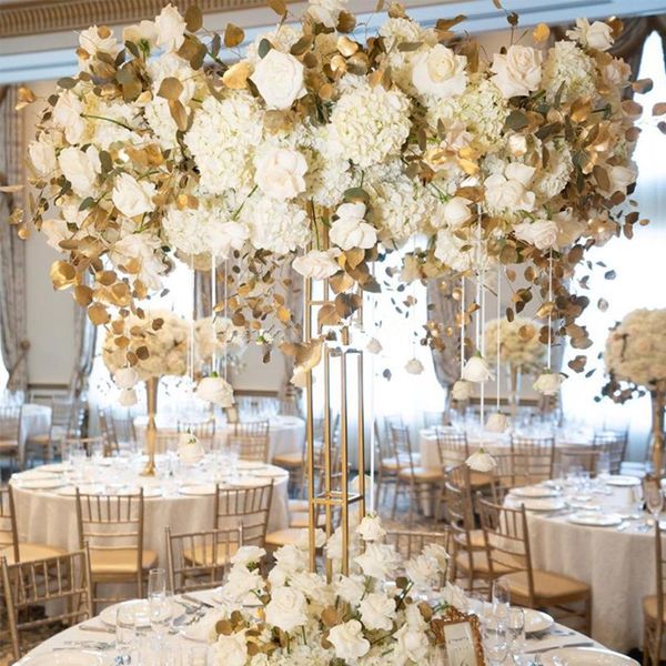

vases luxury decoration tall metal flower arrangement stand for wedding ab0391