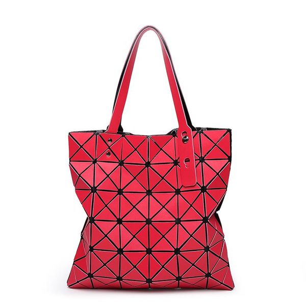 

evening bags women fashionable shoulder messenger female foldable handbags for ladies geometric luminous color casual tote