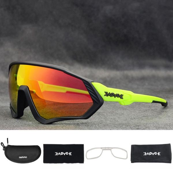 

outdoor eyewear 5lens polarized cycling glasses mtb bike mountain windproof goggles running fishing sunglasses for men women
