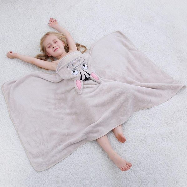 

towel cute girl's cartoon animals bath kids shower thick warm cotton bathroom
