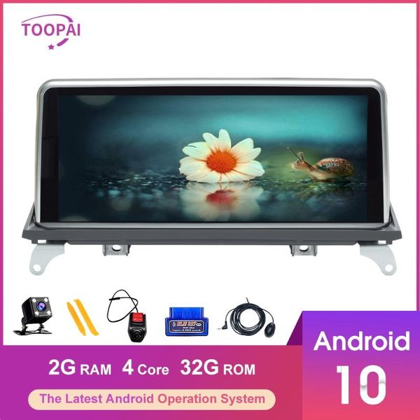 

player toopai android 10 for x5 x6 e70 e71 2007-2014 ccc cic multimedia gps navigation head unit stereo 10.25" car dvd