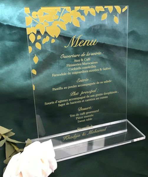 

other event & party supplies wedding invitation,acrylic invitations,acrylic gold invitations,custom 10pcs,clear acrylic invite,wedding menu,