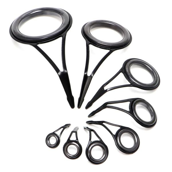 

boat fishing rods 8pcs 8 size rod guide tip ring circle pole repair kit set