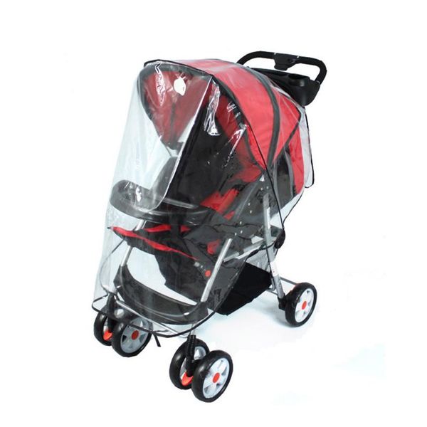 

stroller parts & accessories waterproof wind dust shield baby pushchair pram rain cover universal transparent for strollers