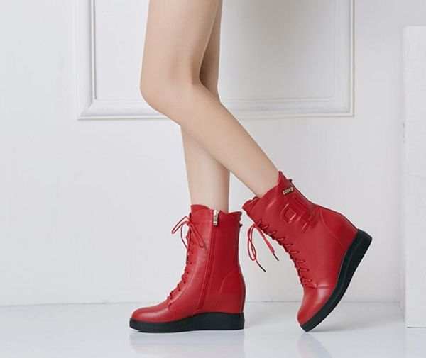 

slippers luxury designer designed mid - tube boots with leather upholstered heels for women's shoes, round head and platform 51fx, Black