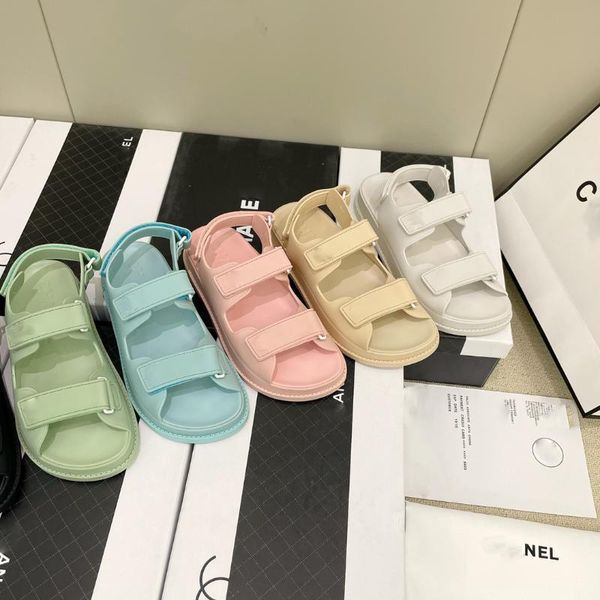 

sandals luxury women's summer sandals, fashion designer flat wholesale, Black