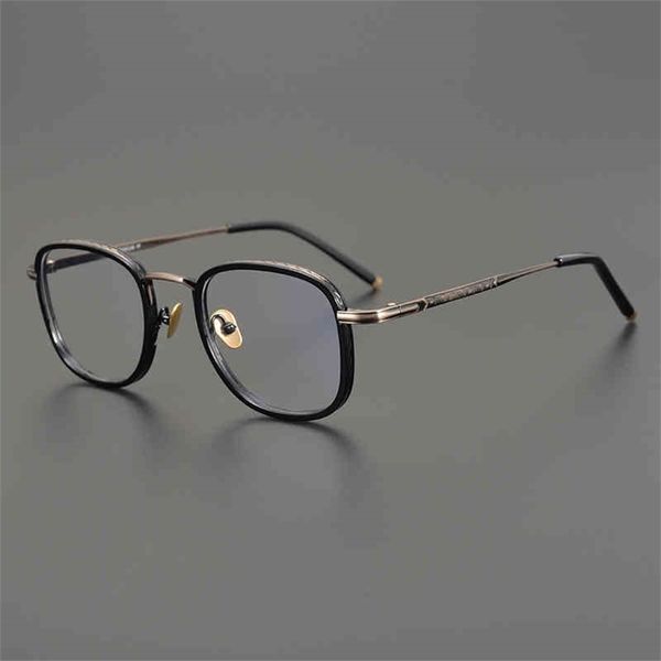 

75% off online shop style handmade ultra light pure titanium business can be matched with the frame of men's myopia goggles, White;black
