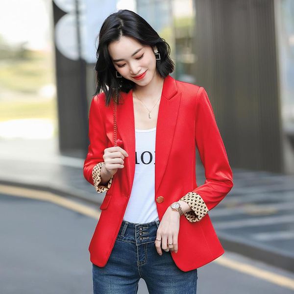 

formal ol styles long sleeve blazers jackets coat for women spring fall ladies professional blaser outwear clothes women's suits &, White;black